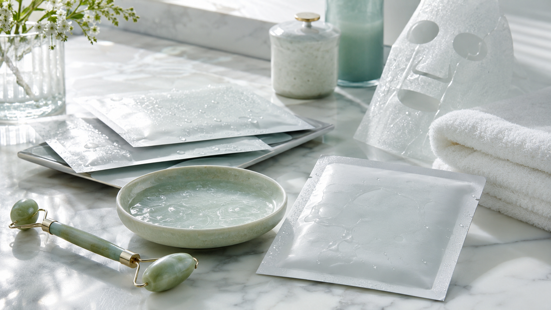 Hydrating sheet masks and serum textures in Chinese skincare routines