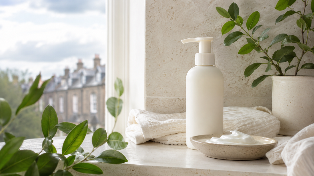 Gentle skincare routine for sensitive skin in the UK