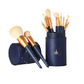 Ermutou makeup brush 12-piece set (with starry blue storage bucket)