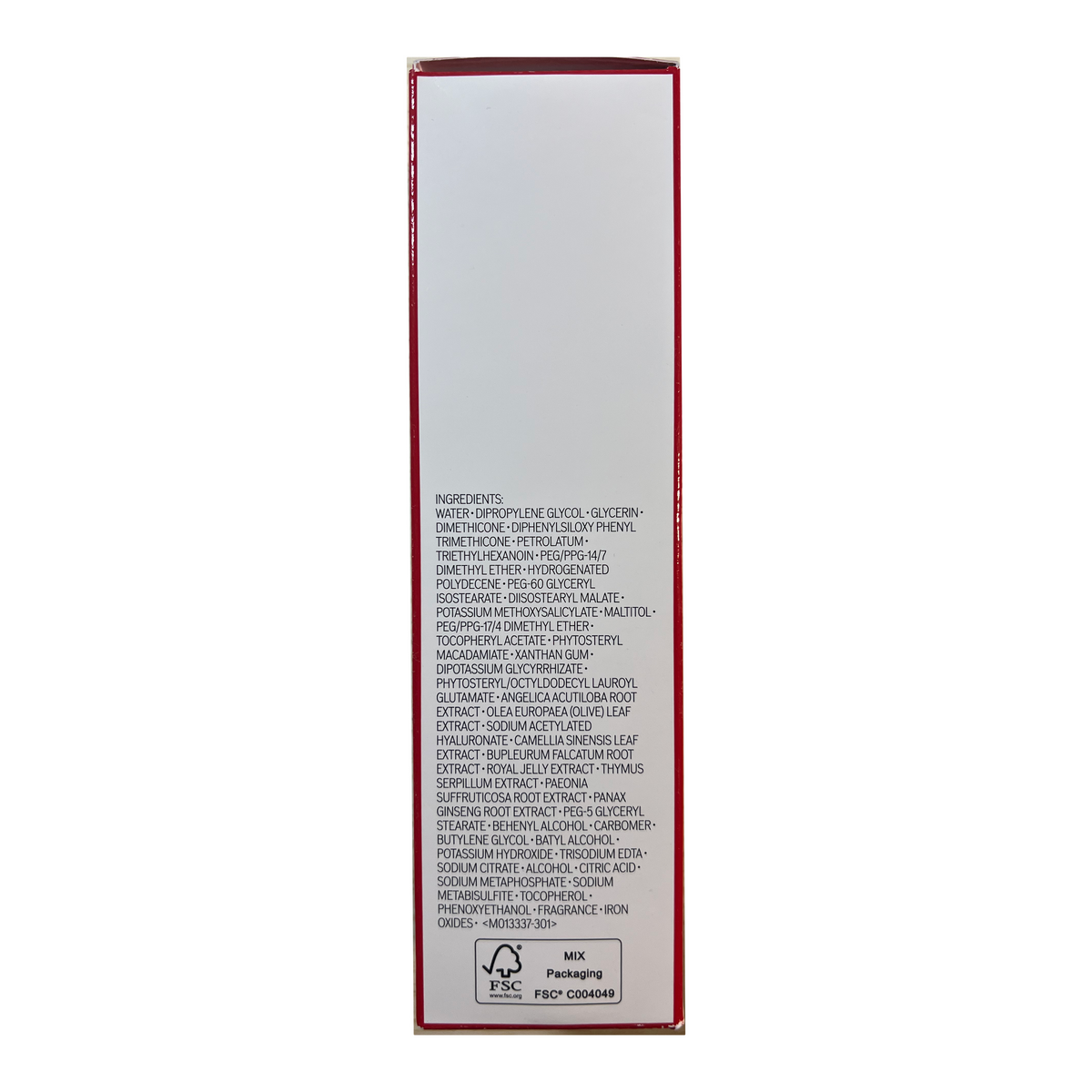 Shiseido Vital Perfection White Revitalizing Emulsion Enriched 100ml - original packaging detail