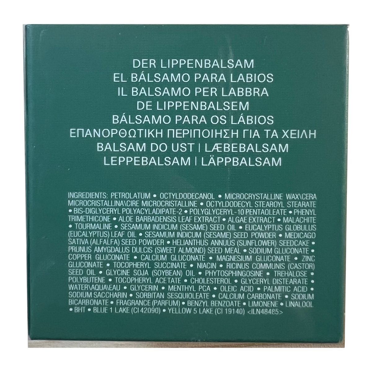 La Mer The Lip Balm 9g - original packaging detail