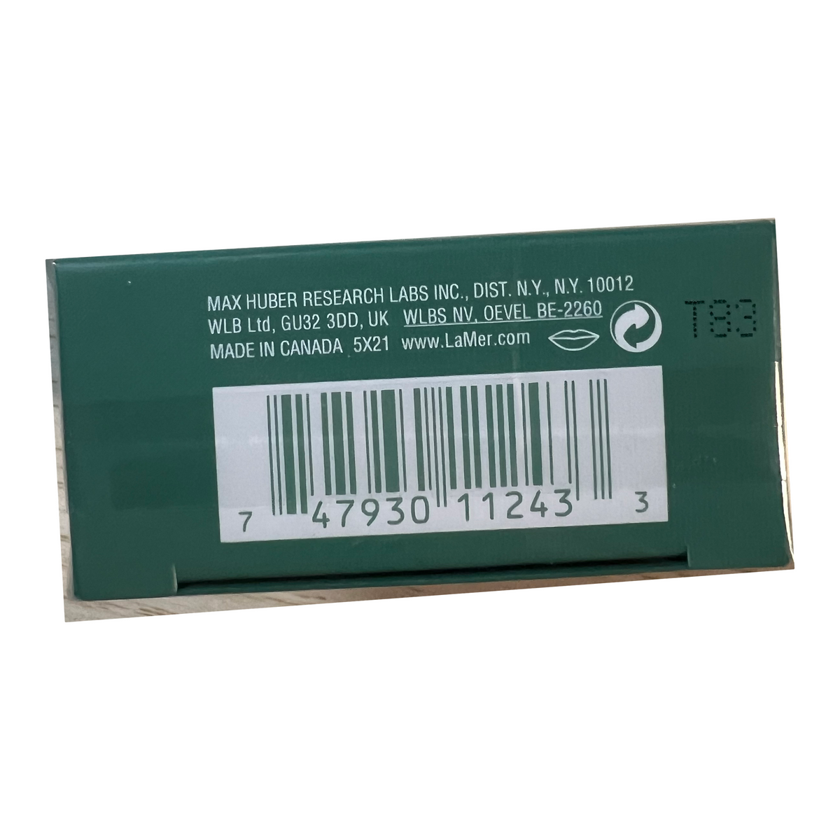 La Mer The Lip Balm 9g - original packaging detail