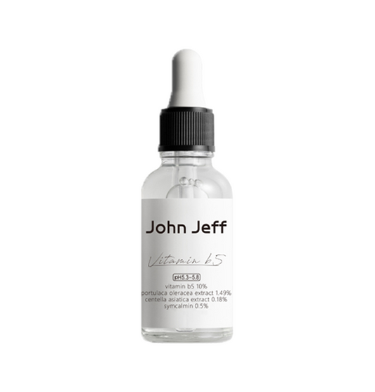 【新品】John Jeff-10%维生素B5精华液50ml积雪草改善肌肤泛红补水保湿敏肌舒缓-青桔小馆